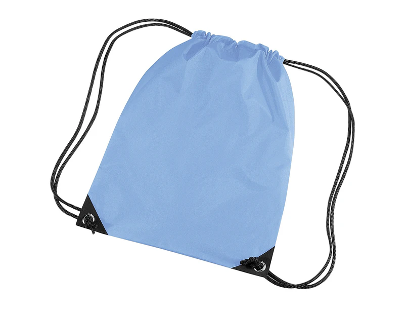 Bagbase Premium Gymsac Water Resistant Bag (11 Litres) (Sky Blue) - BC1299
