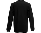 Fruit Of The Loom Mens Premium Long Sleeve Polo Shirt (Black) - BC1383