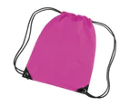 Bagbase Premium Gymsac Water Resistant Bag (11 Litres) (Fuchsia) - BC1299