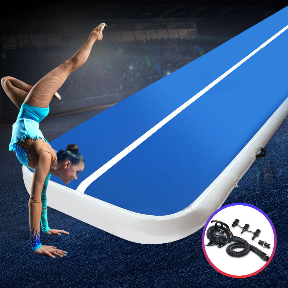 Everfit 5M Air Track Gymnastics Tumbling Exercise Yoga Mat W/ Pump Inflatable