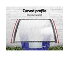 Instahut 1m x 1m DIY Window Door Awning Canopy Patio UV Rain Sun Shield WHITE