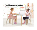 Keezi 3PCS Set Kids Activity Table and Chairs Toy Play Desk Children Furniture Children