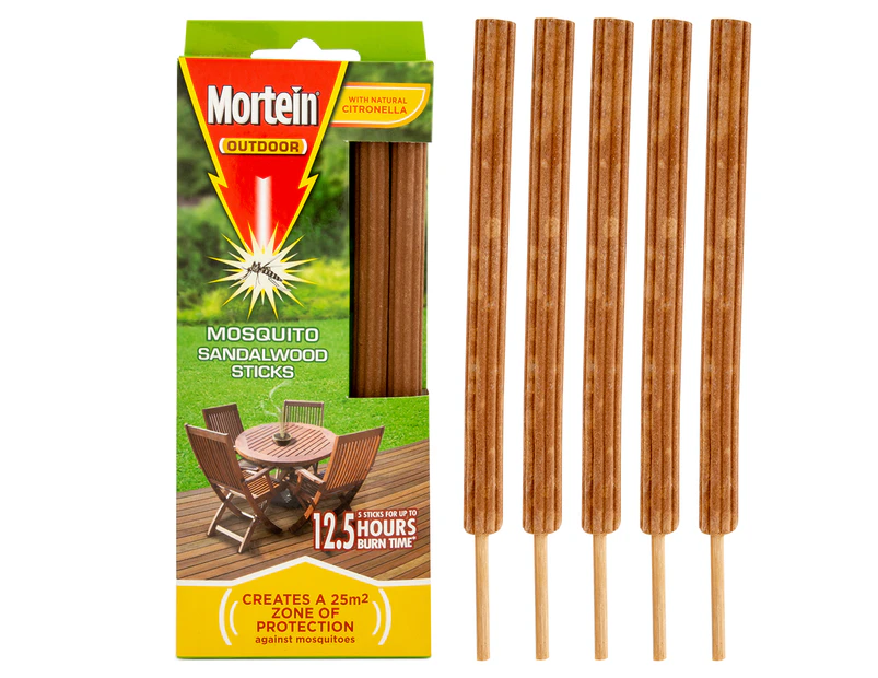 Mortein Mosquito Sandalwood Sticks 5-Pack