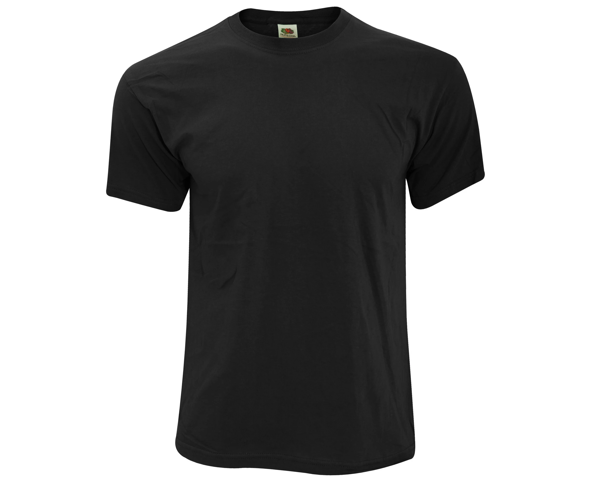 Fruit Of The Loom Mens Screen Stars Original Full Cut Short Sleeve T-Shirt (Black) - BC340