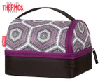 Thermos 23cm Raya Pack-In Lunch Bag - Purple Hexagon