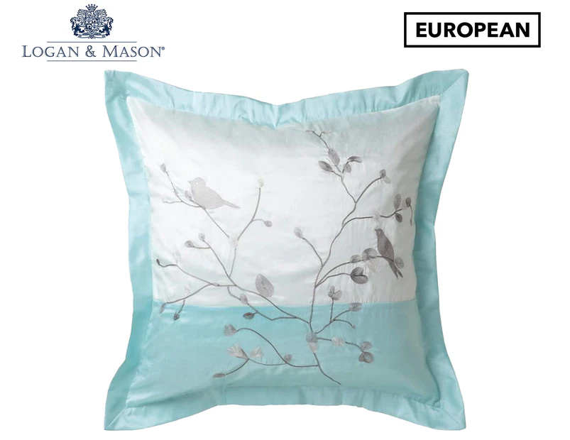 Logan & Mason Whistler European Pillowcase - Jade