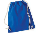 Westford Mill Cotton Gymsac Bag - 12 Litres (Bright Royal) - BC1219