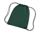 Bagbase Premium Gymsac Water Resistant Bag (11 Litres) (Bottle Green) - BC1299
