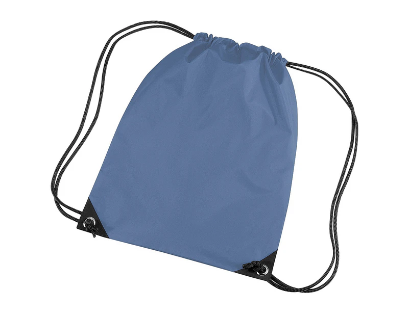 Bagbase Premium Gymsac Water Resistant Bag (11 Litres) (Airforce Blue) - BC1299
