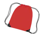 Bagbase Premium Gymsac Water Resistant Bag (11 Litres) (Bright Red) - BC1299