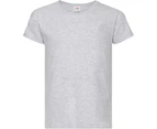 Fruit Of The Loom Girls Childrens Valueweight Short Sleeve T-Shirt (Heather Grey) - BC323