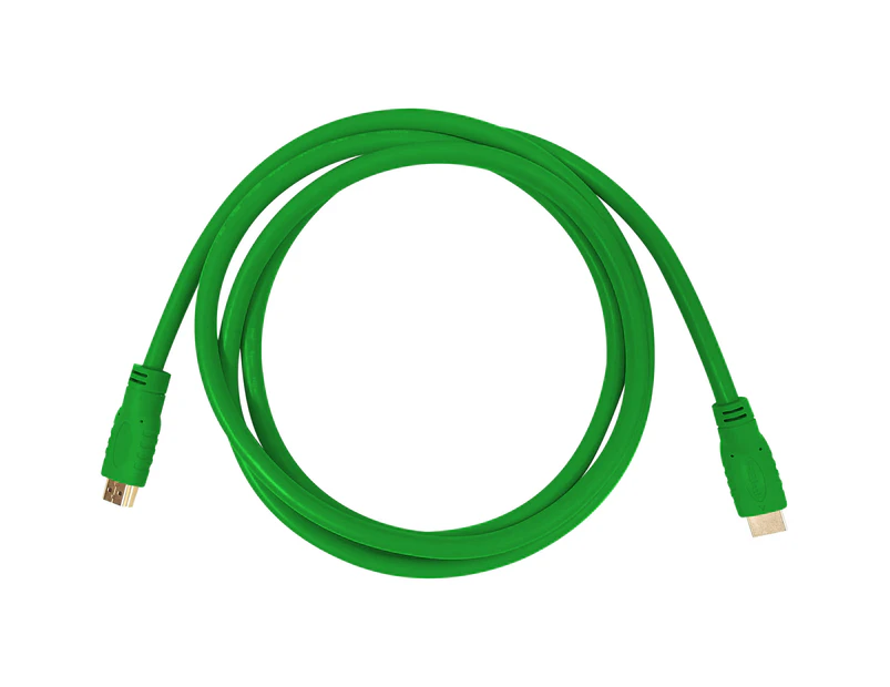 Aurora CA-HDMI-GRN-5  HDMI 2.0a Cable 5m Green 18Gbps 4K2K  at 60Hz 4:4:4 HDR High Dynamic Range