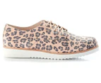 Walnut Melbourne Women's Mila Lace-Up Shoe - Blush/Grey Leopard