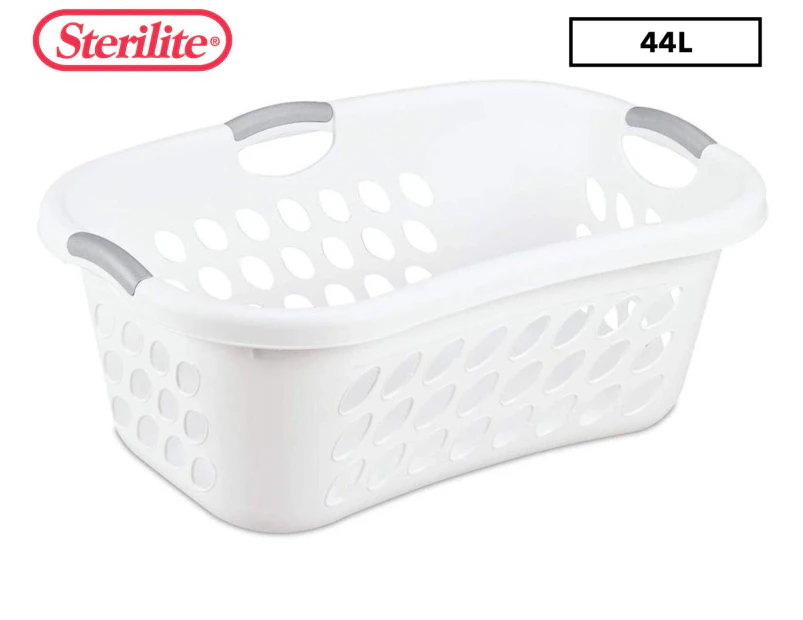 Sterilite 44L Ultra Hip Hold Laundry Basket - White