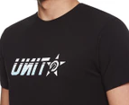 Unit Men's Platform Tee / T-Shirt / Tshirt - Black