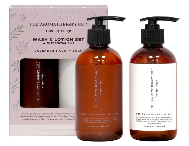 The Aromatherapy Co. Therapy Wash and Lotion Set - Lavender & Clary Sage