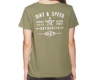Unit Women's Pace Tee / T-Shirt / Tshirt - Military Green