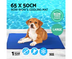 Pet Cooling Bed Gel Mat Dog Cat Beds Non-Toxic Cool Pad Puppy Cold Summer 65x50 i.Pet