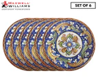 Set of 6 Maxwell & Williams 26.5cm Ceramica Salerno Castello Plate