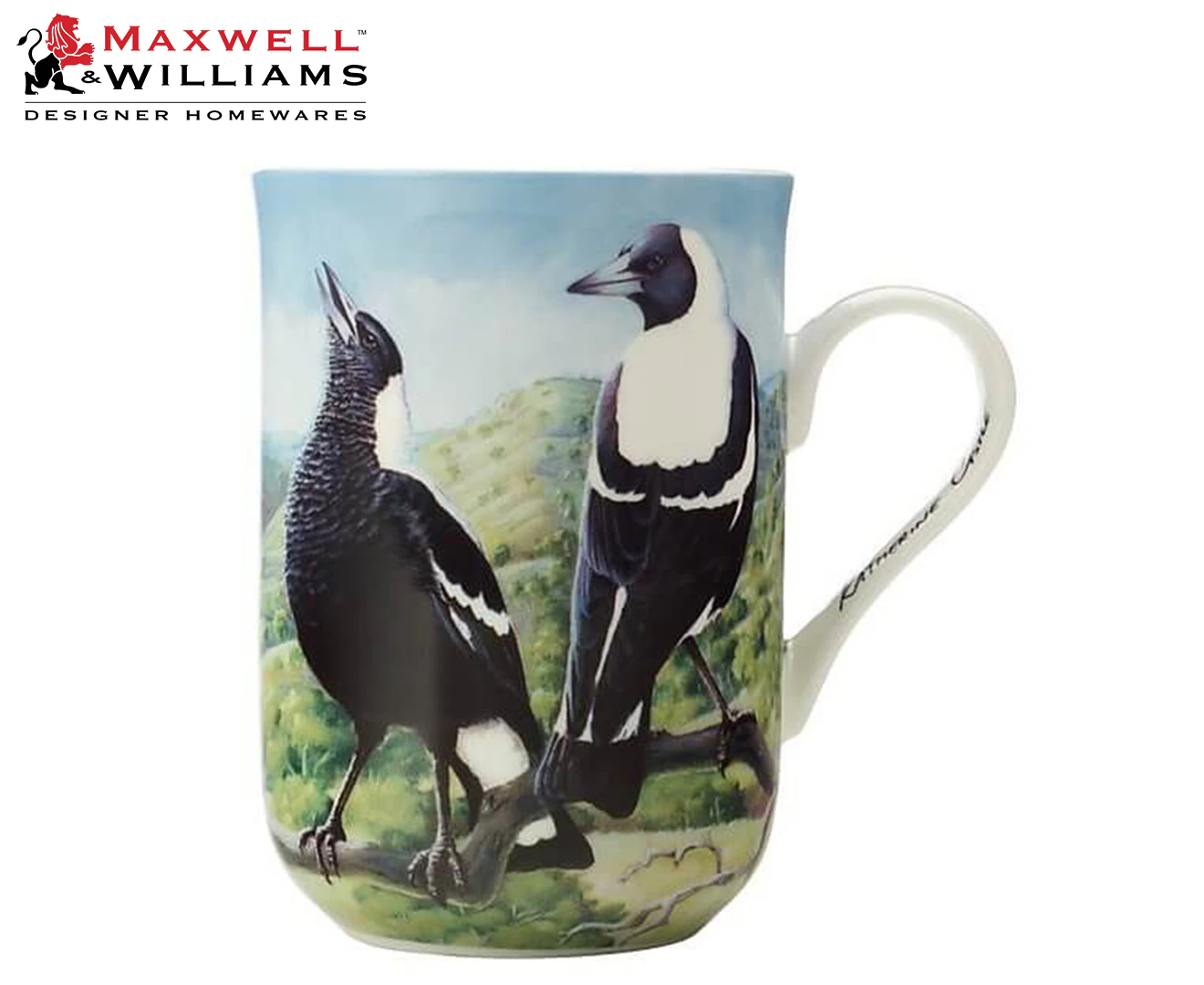 Maxwell & Williams 300mL Birds Of Australia 10 Year Anniversary Mug - Magpie