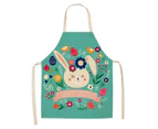 Cute Rabbit Kitchen Apron Drawing Cooking