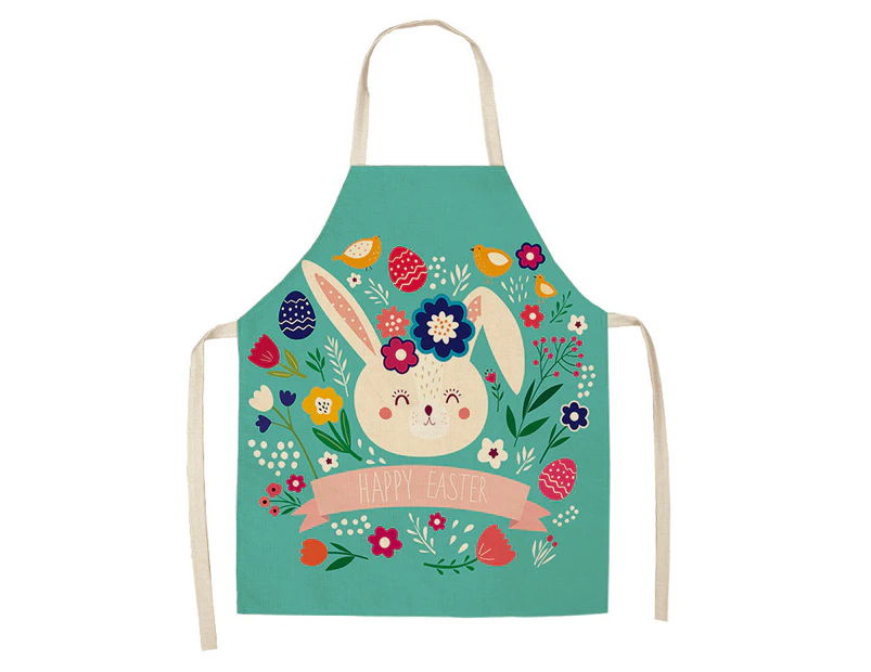 Cute Rabbit Kitchen Apron Drawing Cooking
