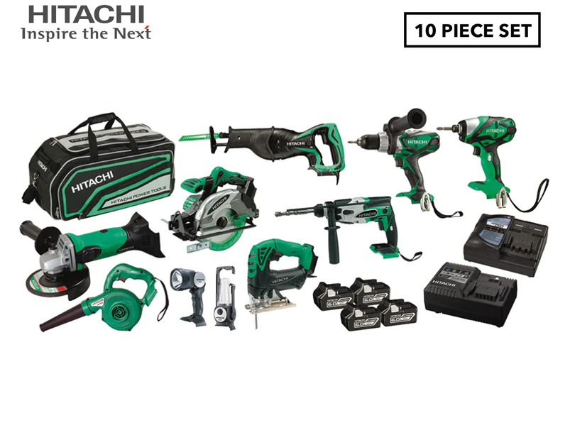 Hitachi 18V 10-Piece Complete Combo Kit