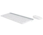 Logitech M470 Slim Wireless Keyboard & Mouse Combo - White