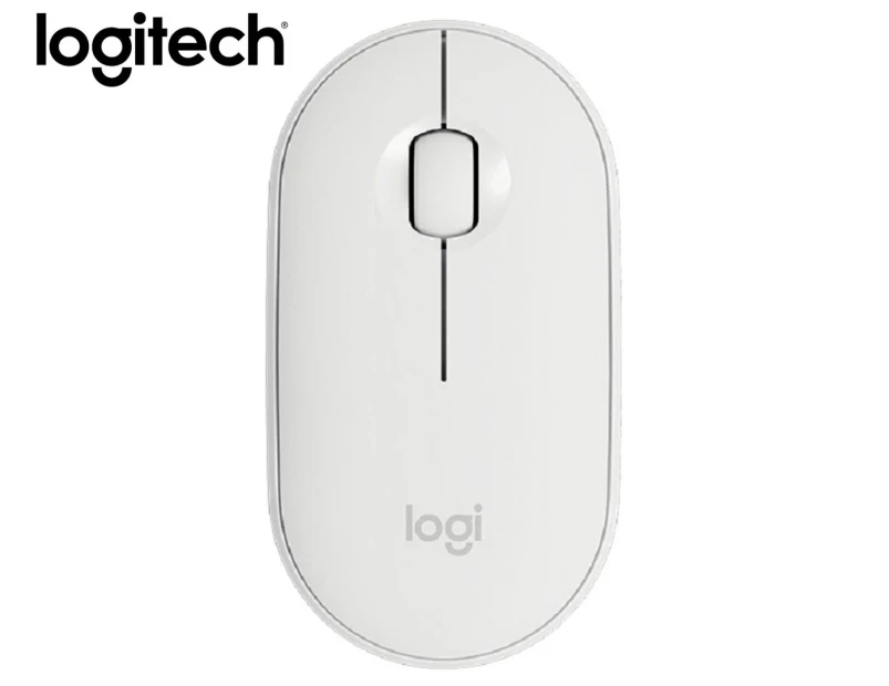Logitech M350 Pebble Wireless Mouse - Off White
