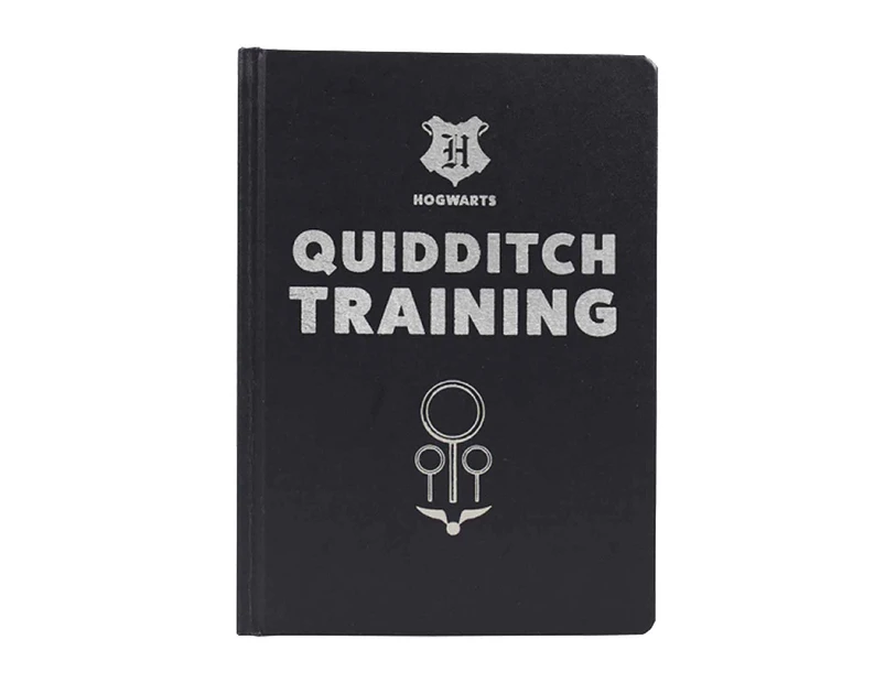 Harry Potter Notebook Quidditch Training Journal  Official  A5 - Black