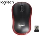 Logitech M185 Wireless Mouse - Red 1