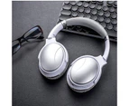 TWS Wireless Bluetooth Headphone HiFi stereo Noise Cancelling Sport-Sliver