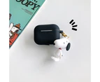 WIWU Snoopy Cartoon Cute Funny Bluetooth Wireless Earphone Case Anti-lost Strap For Apple Airpods Pro-Black