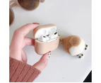 WIWU Cartoon Cokie Dog Bluetooth Wireless Earphone Case Anti-lost Strap For Apple Airpods 1/2-Pink