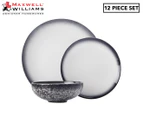 Maxwell & Williams 12-Piece Caviar Dinner Set - Granite