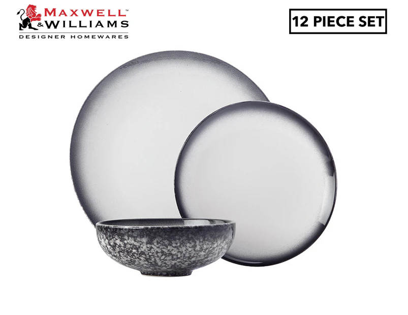 Maxwell & Williams 12-Piece Caviar Dinner Set - Granite