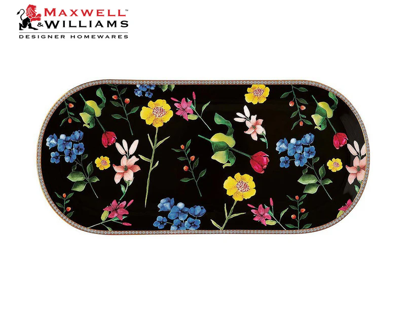 Maxwell & Williams 42x19.5cm Teas & C's Contessa Oblong Platter - Black