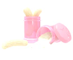 2 x Twistshake 2-Piece Baby Food Container - Pastel Pink
