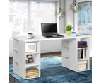 Office Computer Desk Study Table Workstation Shelf Storage Bookcase White