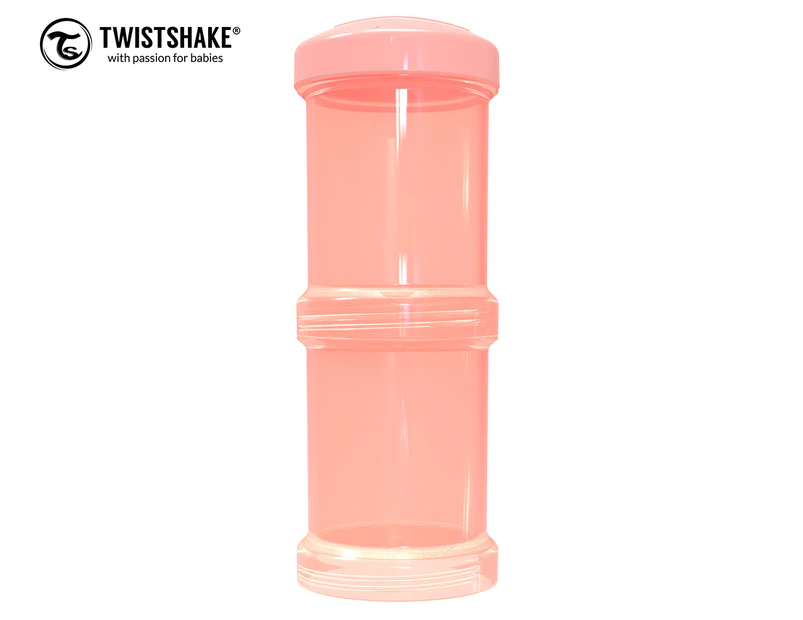 Twistshake 2-Piece Baby Food Container - Pastel Peach