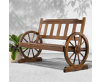 Garden Bench Seat Wooden Wagon Chair Outdoor Chairs Garden Backyard Patio Park Furniture Gardeon