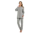 BlackSpade 6132-179 Grey Solid Colour Pyjama Set