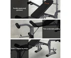 Everfit 7in1 Weight Bench Press Multi-Station Fitness Weights Equipment Incline