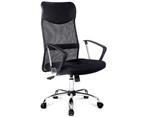 Artiss Office Chair Executive High Back Mesh Computer Chairs PU Leather Black