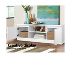 TV Cabinet Entertainment Unit Stand Side Storage Cupboard Lowline LCD LED