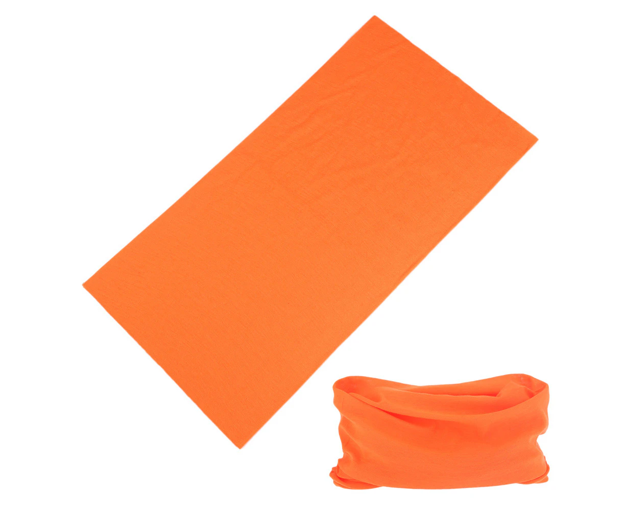 Orange  Face Tubes Fishing Headwear Bandana UV Durage Neck Scarf