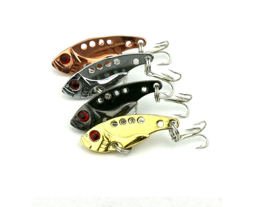 5x Metal Vibe Blade Fishing Lures Vibes 55mm 11g Bream Bass Flathead Tackle braid