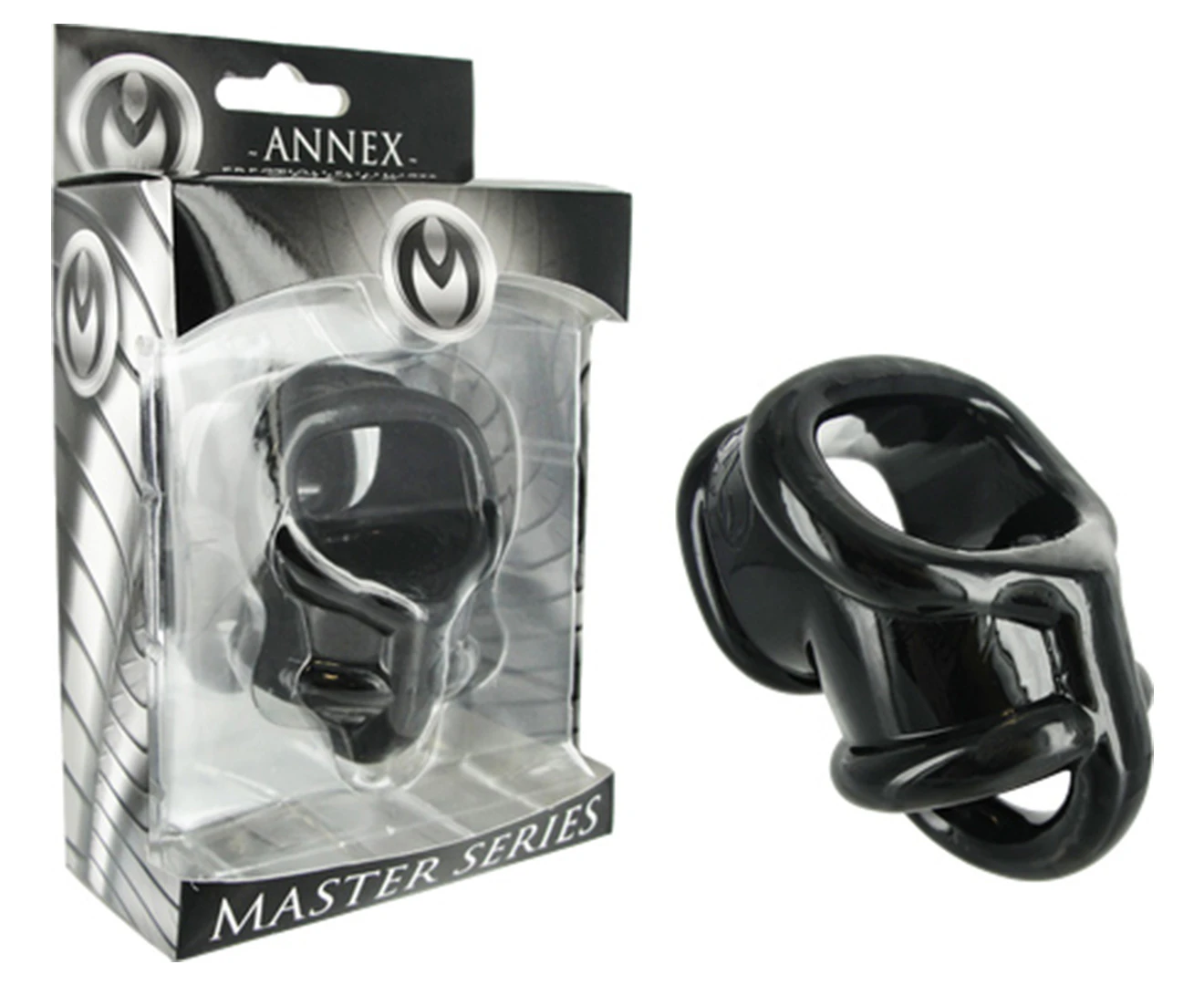 Annex T-Style Divider Cock Ring - Black