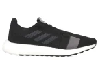 Adidas Women's Senseboost Go Running Shoes - Black/Grey/White