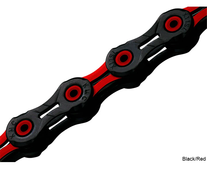 KMC DLC11 11 Speed Chain - Black/Red